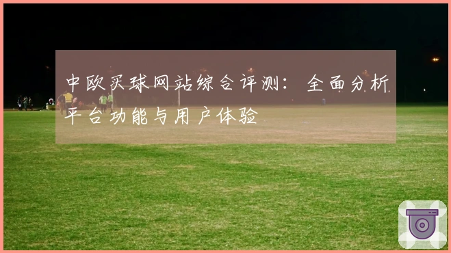 中欧买球网站综合评测：全面分析平台功能与用户体验